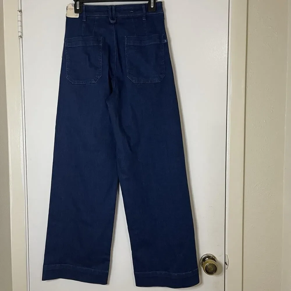NWT Pilcro & the letterpress anthropologie skipper high waist wide leg jeans 28P